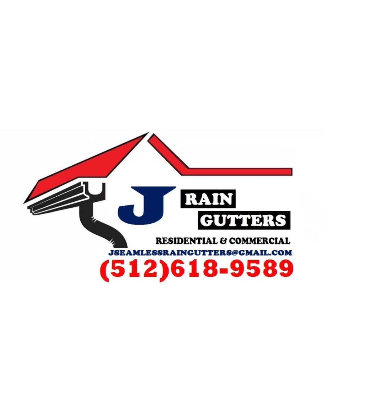J Rain Gutters logo or business image